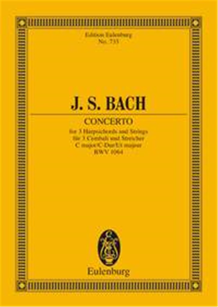 Concerto Per 3Cemb Do (Bwv 1064) (Schering)